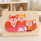 Chunky Wooden Animal Puzzle – Toddler 3D Puzzle, 8 Designs